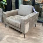 Inhouse Fauteuil Hesia Groen Stof, Huis en Inrichting, Fauteuils, Ophalen, Nieuw, 75 tot 100 cm, 75 tot 100 cm