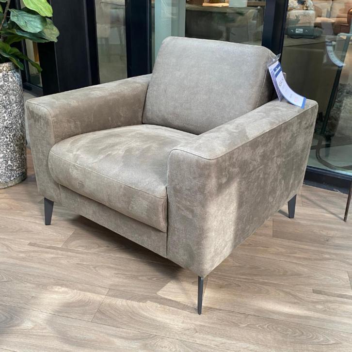 Inhouse Fauteuil Hesia Groen Stof, Huis en Inrichting, Fauteuils, Nieuw, Stof, 75 tot 100 cm, 75 tot 100 cm, Ophalen