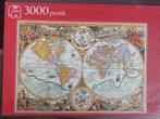 Historische wereldkaart - Jumbo - 3000 stukjes, Ophalen, Meer dan 1500 stukjes, Gebruikt, Legpuzzel