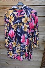 Blouse donkerblauw/ rood/ geel Magna mt 56/58 Vaste prijs, Kleding | Dames, Grote Maten, Blauw, Blouse of Tuniek, Ophalen of Verzenden