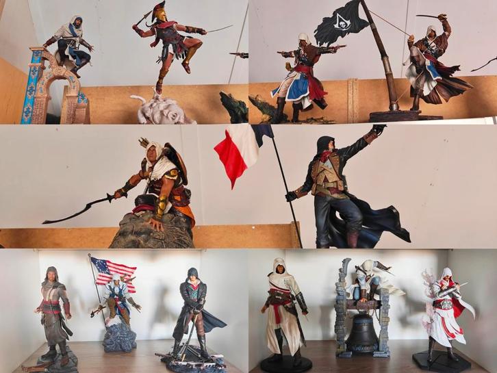 Collectie 12 Assassin's Creed statues!, Verzamelen, Poppetjes en Figuurtjes, Zo goed als nieuw, Ophalen of Verzenden