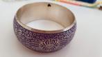 Stalen armband, Sieraden, Tassen en Uiterlijk, Armbanden, Verzenden, Nieuw, Paars, Staal