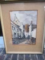 Herman MOERKERK, Vroege Aquarel,Dode Nieuwstr. den Bosch, Antiek en Kunst, Ophalen of Verzenden