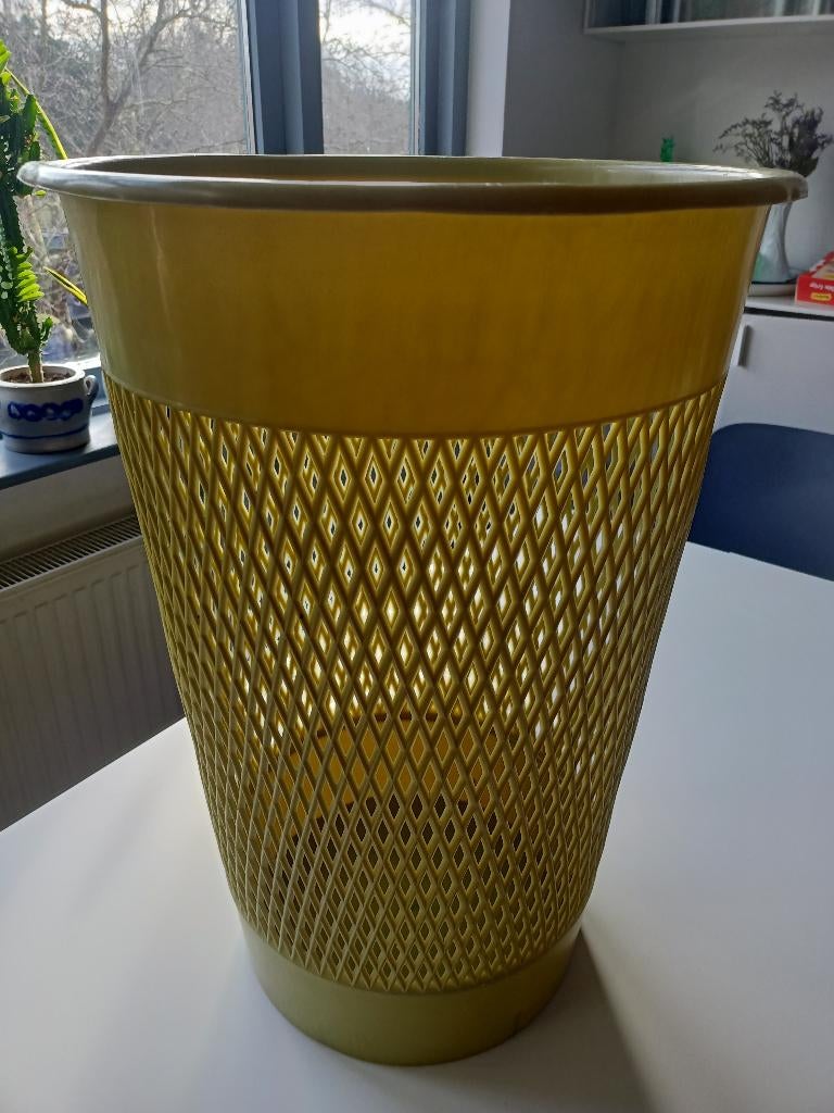 Vintage kunststof wasmand, Ophalen of Verzenden, Gebruikt, Groen, Overige typen