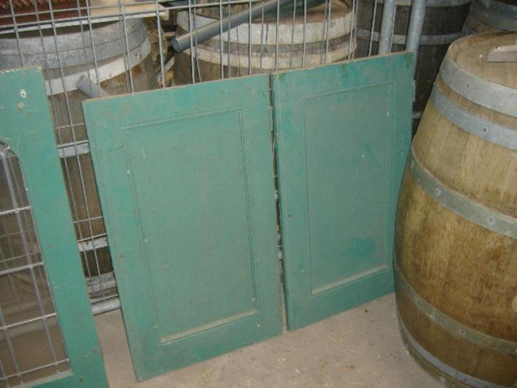 oude keukendeurtjes jaren 60 -4 stuks, zie foto'/omschrijv., Antiek en Kunst, Curiosa en Brocante, Ophalen