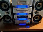 Aiwa XR M99 blauwe led met speakers, Ophalen of Verzenden, 120 watt of meer, Front, Rear of Stereo speakers, Overige merken