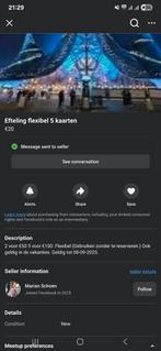 SCAM, PAS OP, Efteling kaartjes Drachten, Tickets en Kaartjes