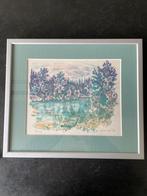 Kleurenlitho Stilleven, Ingelijst, Antiek en Kunst, Ophalen of Verzenden