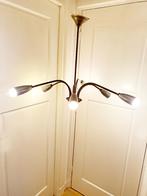 Spoetnik 50s spin plafondlamp, messing/aluminium, 6 armen, Ophalen, Gebruikt, 50 tot 75 cm, Metaal