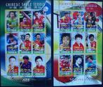 - 861 - 2 Grote Blokken met Chinese Tafeltennis spelers., Verzenden, Gestempeld, Sport