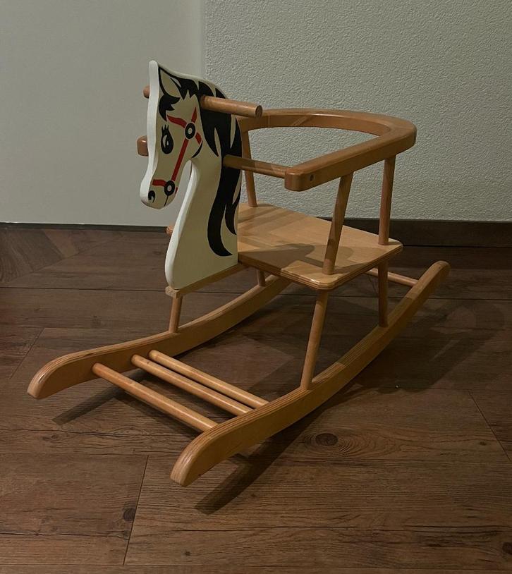 Klassiek houten HOBBELPAARD, Kinderen en Baby's, Kinderkamer | Inrichting en Decoratie, Zo goed als nieuw, Overige typen, Ophalen