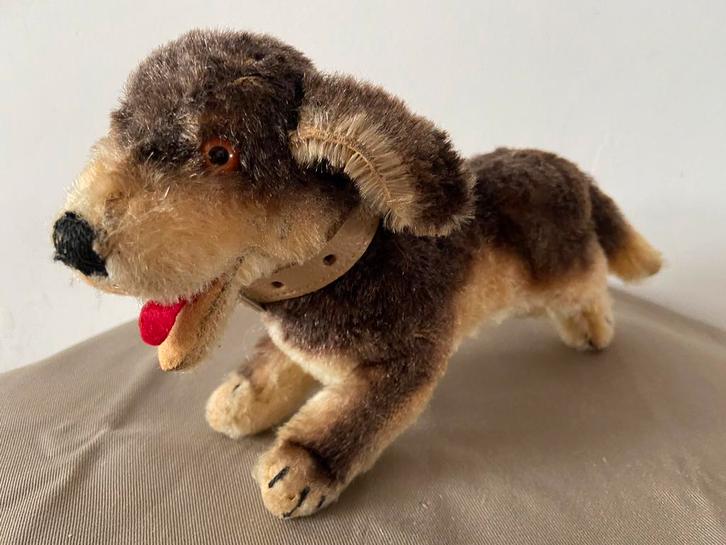 Steiff Lumpi, teckel. 1318,06, Antiek en Kunst, Antiek | Speelgoed, Ophalen of Verzenden