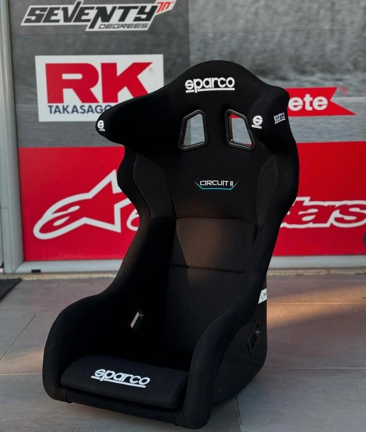 Sparco Circuit II QRT Kuipstoel Sportstoel Racestoel FIA, Auto diversen, Tuning en Styling, Ophalen of Verzenden
