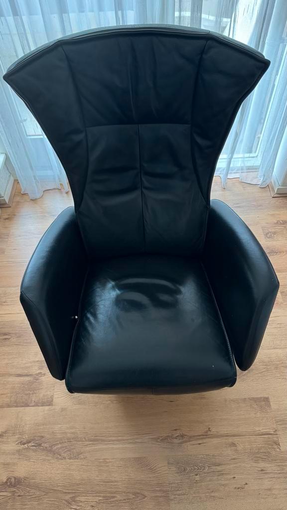 Draaistoel / Sta-op stoel, Huis en Inrichting, Fauteuils, Gebruikt, Leer, 75 tot 100 cm, Minder dan 75 cm, Ophalen