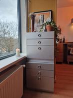 Mid century zilveren kasten, Huis en Inrichting, Kasten | Dressoirs, Ophalen, 25 tot 50 cm, 50 tot 100 cm