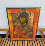 Glas in lood , icoon, Antiek en Kunst, Ophalen