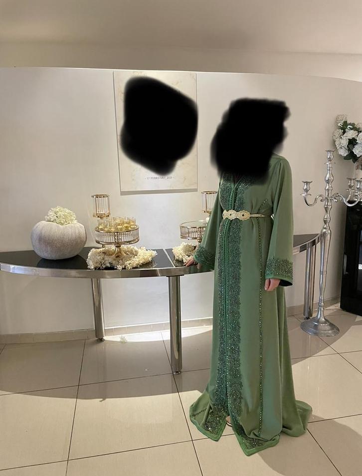 Marokkaanse jurk kaftan te koop zgan: 110,-, Kleding | Dames, Gelegenheidskleding, Zo goed als nieuw, Overige typen, Maat 34 (XS) of kleiner