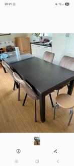 Uitschuifbare eettafel 130x80, 100 tot 150 cm, Zo goed als nieuw, Modern, Vier personen