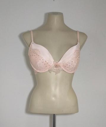 Roze beugel bh met goudkleurige siersteentjes by Sylvie Meis beschikbaar voor biedingen
