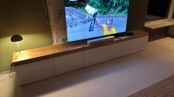 Mooie 3m lange dressoir kast gemaakt van IKEA Besta kasten - afbeelding 3