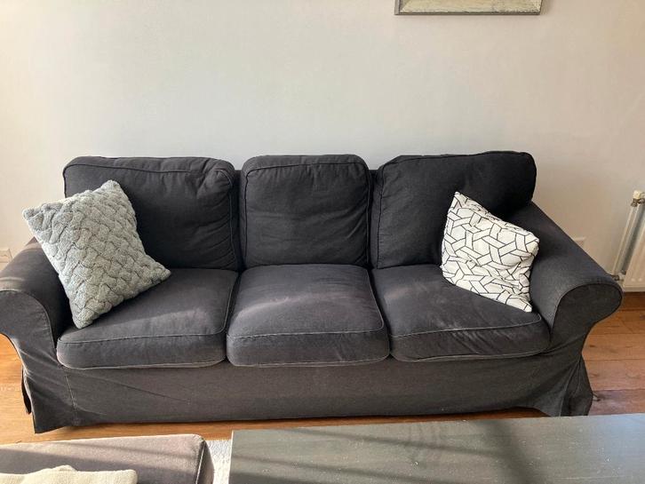 EKTORP 3-zitsbank - ikea, Huis en Inrichting, Banken | Bankstellen, Gebruikt, Rechte bank, Driepersoons, 200 tot 250 cm, 75 tot 100 cm