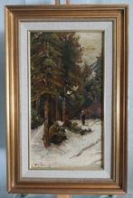 W.H. Eickelberg (1845-1920) - Winterlandschap - 1900, Antiek en Kunst, Ophalen of Verzenden