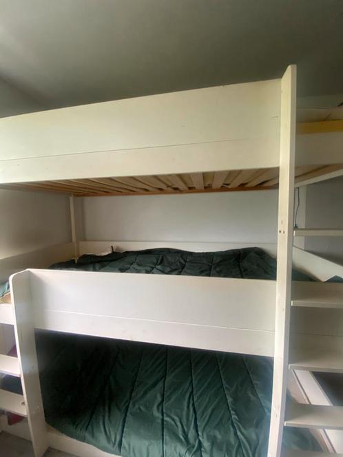 3 persoons stapelbed, Huis en Inrichting, Slaapkamer | Stapelbedden en Hoogslapers, Gebruikt, Stapelbed, Tweepersoons, Ophalen