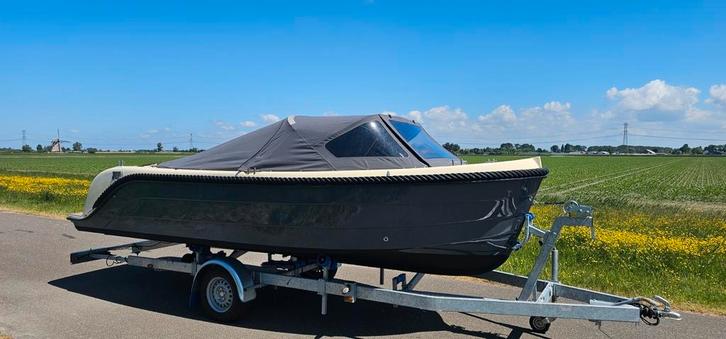 Oudhuijzer 616 Tender 20 pk Tohatsu Vaarbewijs vrij., Watersport en Boten, Sloepen, Zo goed als nieuw, 10 tot 30 pk, 6 meter of meer