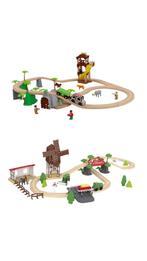 Lidl Playtive houten treinbaan Z.G.A.N., Kinderen en Baby's, Speelgoed | Houten speelgoed, Zo goed als nieuw, Ophalen