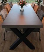 Mooie grote eettafel - 260x100 cm, Ophalen, Gebruikt, 100 tot 150 cm, 200 cm of meer