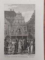1 / Boekje te Haarlem door beulshanden verbrand, Antiek en Kunst, Kunst | Etsen en Gravures, Ophalen of Verzenden