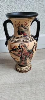 Vaas,Grieks,keramiek,Griekenland,afbeelding,hoog 15 cm,zegel, Ophalen of Verzenden