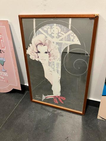 Vintage Art Deco Spiegel - Arti-Lijste Amsterdam beschikbaar voor biedingen