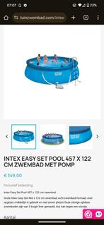 Intex zwembad met pomp en ladder, Tuin en Terras, Zwembaden, Ophalen, Gebruikt, 200 tot 300 cm, Opblaaszwembad