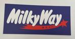 Milky way blauw   reclamebord, Verzamelen, Ophalen of Verzenden, Zo goed als nieuw, Reclamebord