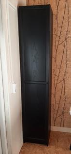 Ikea smalle hoge kast, Billy / Oxberg bruin zwart boekenkast, Ophalen, Zo goed als nieuw, 25 tot 50 cm, 200 cm of meer
