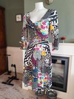 Sandro Ferrone jurk mooie kleuren borst detail IT 46 NL 40, Kleding | Dames, Jurken, Maat 38/40 (M), Sandro Ferrone, Ophalen of Verzenden