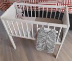 Wit houten co-sleeper/aanschuifbedje, Kinderen en Baby's, Babywiegjes en Ledikanten, Ledikant, Gebruikt, Ophalen