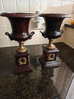 2 gepatineerde bronzen Empire vazen, Antiek en Kunst, Ophalen of Verzenden