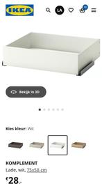 Ikea pax lade 75x58, Ophalen, Zo goed als nieuw