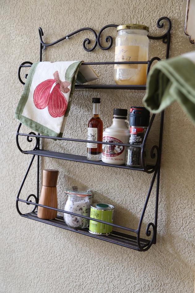 Wand Kruidenrek 3 Niveau LANDELIJK smeedijzer, Huis en Inrichting, Kasten | Overige, Nieuw, Ophalen of Verzenden