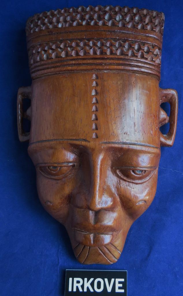 MASSIEF HOUTEN MASKER * Afrikaanse Man *, Antiek en Kunst, Kunst | Beelden en Houtsnijwerken, Verzenden