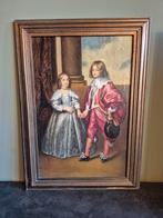 Paneelschilderij Willem II / Maria Stuart, Antiek en Kunst, Kunst | Schilderijen | Klassiek, Ophalen of Verzenden