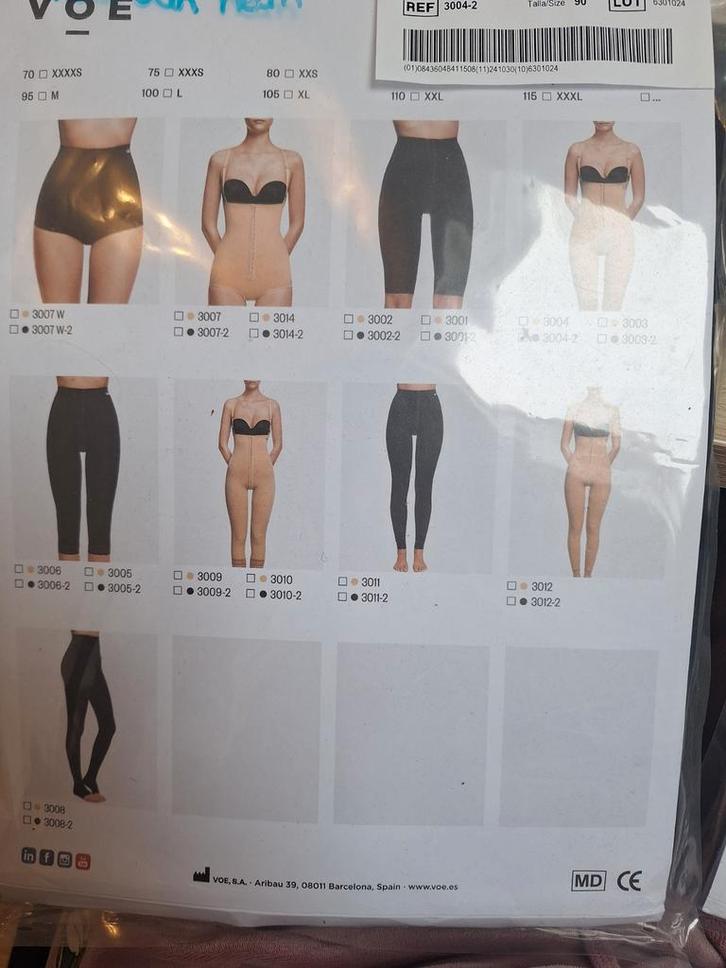 VOE 3004-2 Zwart - Postoperatieve Compressiebroek, Kleding | Dames, Ondergoed en Lingerie, Ophalen of Verzenden