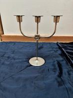 Verzilverde kandelaar, Antiek en Kunst, Antiek | Kandelaars, Ophalen of Verzenden, Zilver