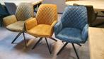 Set van 6x eetkamerstoel William in blauw/geel en olijfgroen, Huis en Inrichting, Ophalen, Nieuw