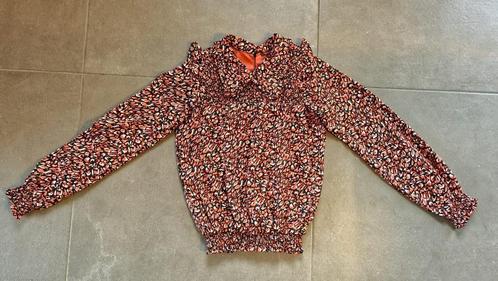 Stijlvolle meisjesblouse/shirt rood/zwart maat 152/158, Kinderen en Baby's, Kinderkleding | Maat 152, Zo goed als nieuw, Meisje
