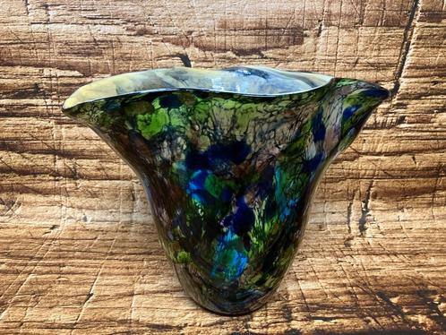 Vaas Murano stijl groot formaat., Huis en Inrichting, Woonaccessoires | Vazen, Nieuw, Groen, Minder dan 50 cm, Glas, Ophalen of Verzenden