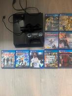 PlayStation 4 met controller, camera + 8 games, Ophalen of Verzenden, Gebruikt, Met 1 controller, Original