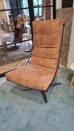 fauteuil leer, Huis en Inrichting, Ophalen, 75 tot 100 cm, Metaal, Beekendonk@hubo.nl